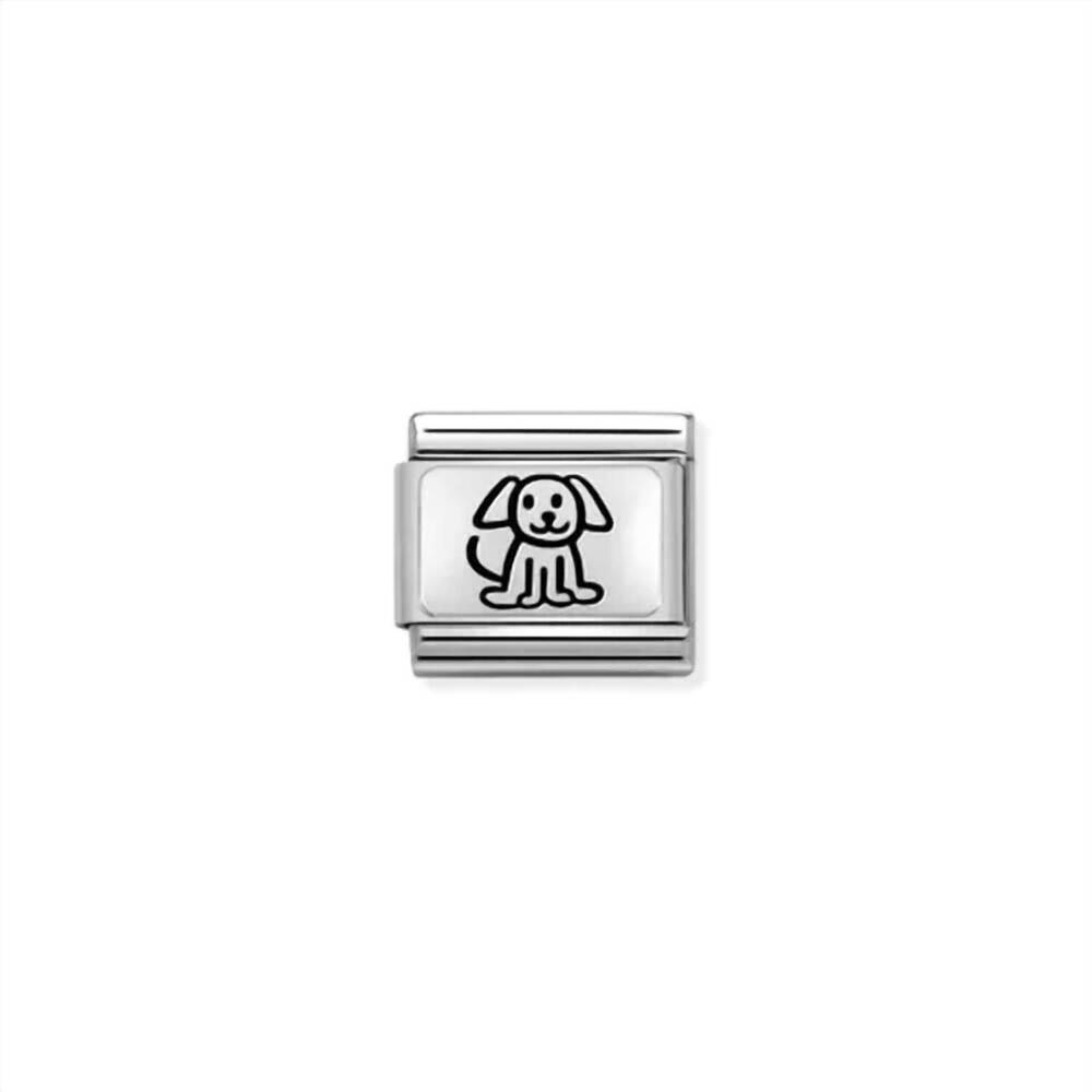 NEW NOMINATION unisex animals links bracelet in family dog silver